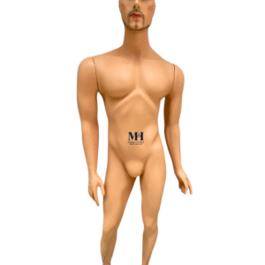 MANIQUIE DE HOMBRE CON BRAZOS, CABEZA Y MAQUILLADO